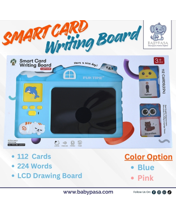 Babypasa-Smart-card-writing-board-baby-toy-blue-color