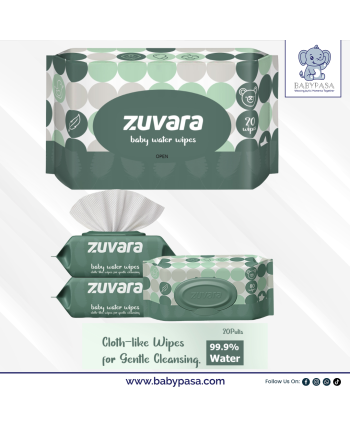 Zuvara -- Baby Water Wet Wipes ---- (20 Pulls)