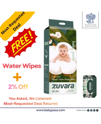 Zuvara Feather Diaper Pant- XL - 40 Pcs