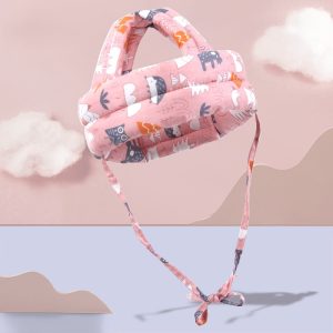 Baby Head Protector Breathable Helmet – Pink