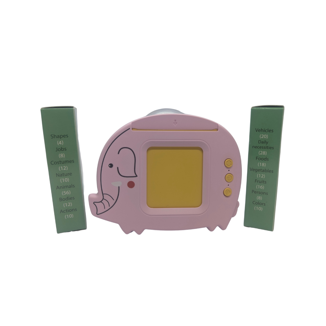 Talking Flash Card - Baby Pink Elephant Series 20 Talking Flash Card - Baby Pink Elephant Series