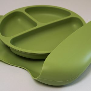 Silicon Plate plus Bib – Green