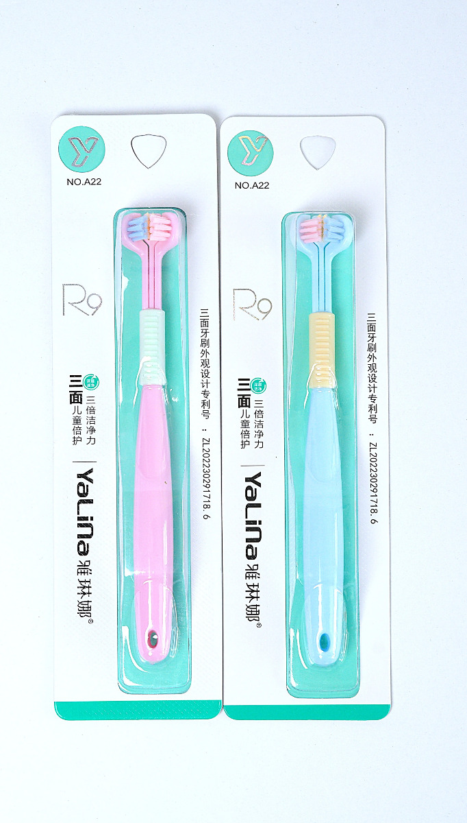 Three Sided Brush- Pink 3 Three Sided Brush- Pink