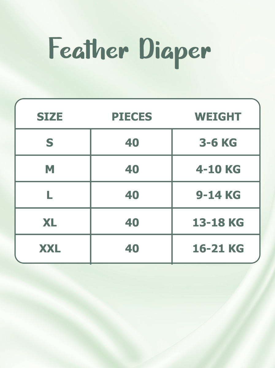 Zuvara Feather Diaper Tape - S - 40 Pcs 6 Zuvara Feather Diaper Tape - S - 40 Pcs