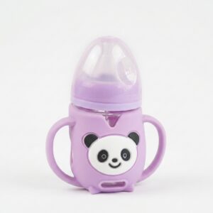 Glass Feeding Bottle – Green Panda
