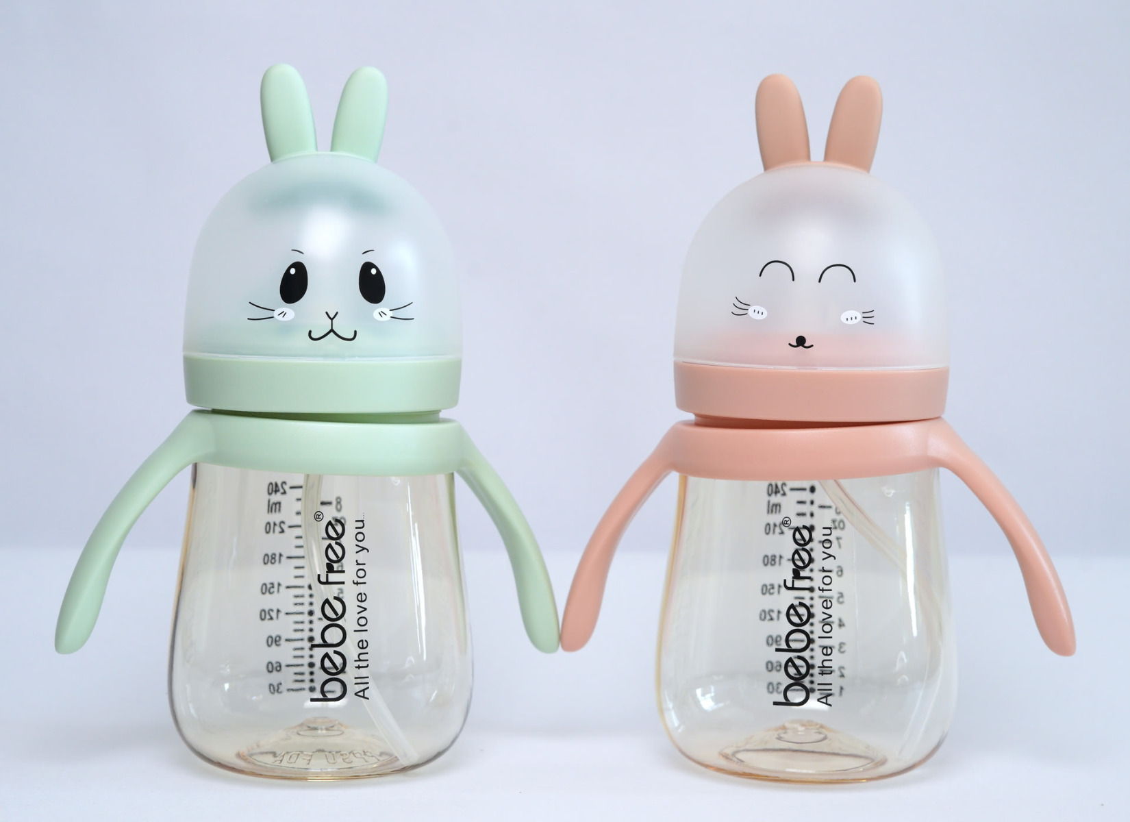 Green Kitty Bottle - Milk and Water Training 3 Green Kitty Bottle - Milk and Water Training