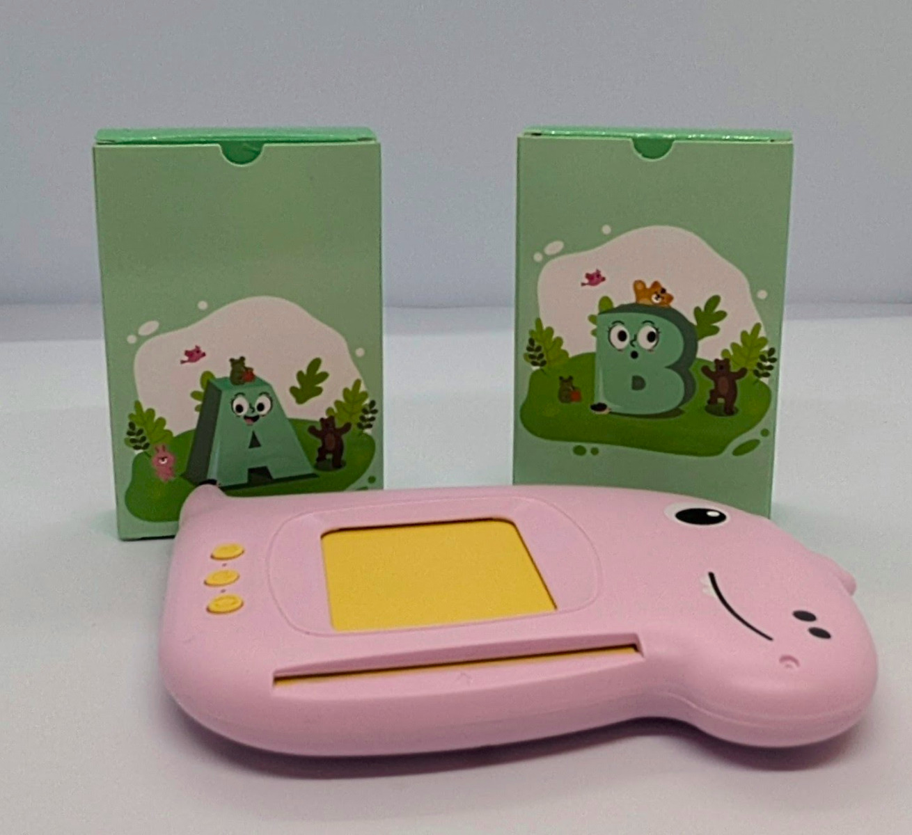 Talking Flash Card - Baby Pink Dino Series 15 Talking Flash Card - Baby Pink Dino Series