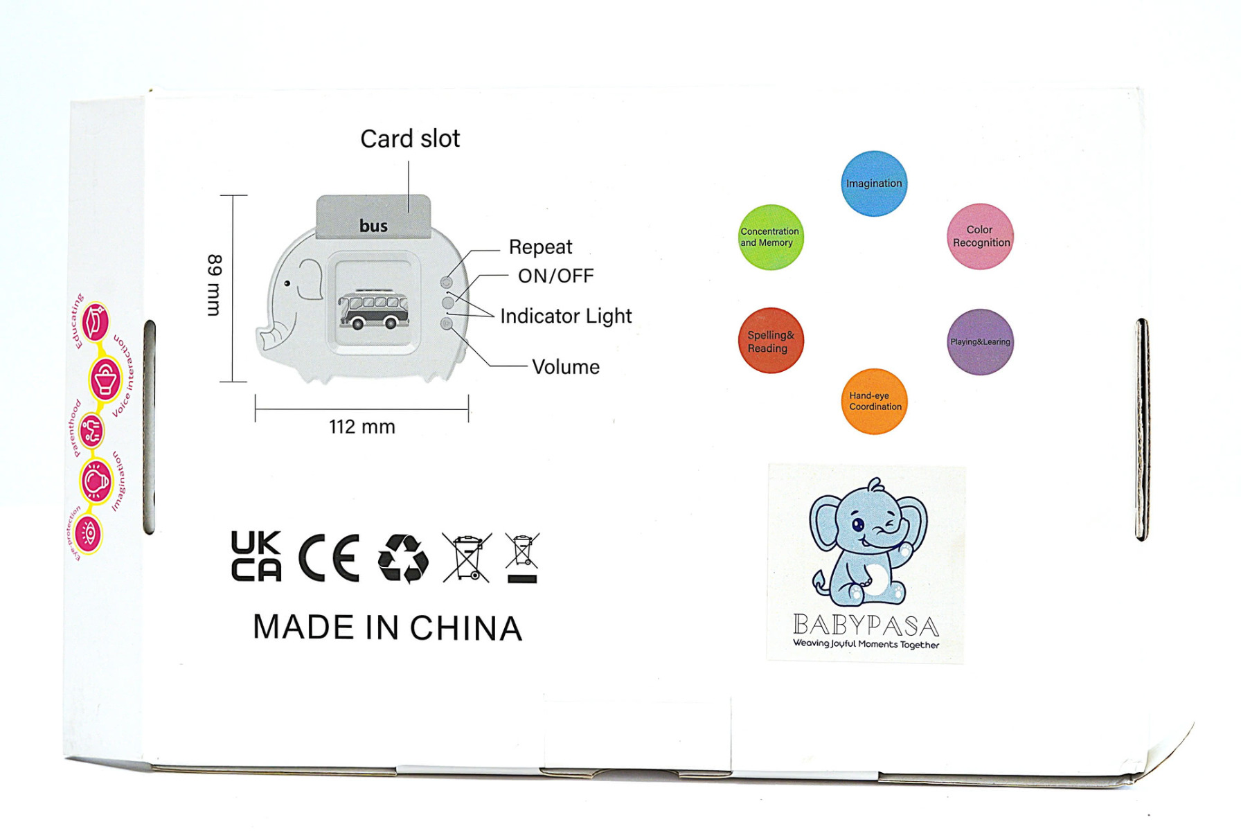 Talking Flash Card - Blue Elephant Series 16 Talking Flash Card - Blue Elephant Series
