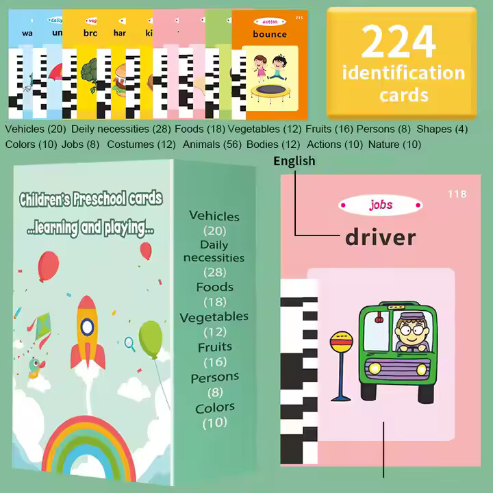 Talking Flash Card - Baby Pink Dino Series 6 Talking Flash Card - Baby Pink Dino Series