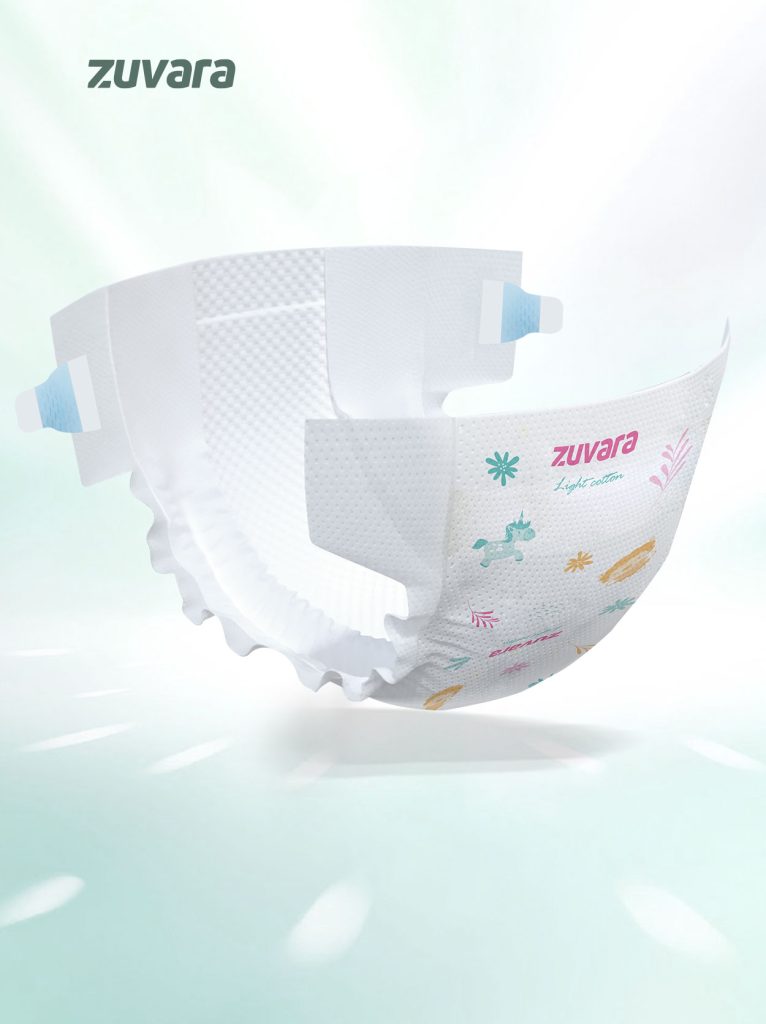 Zuvara Feather Diaper Tape - S - 40 Pcs 12 Zuvara Feather Diaper Tape - S - 40 Pcs