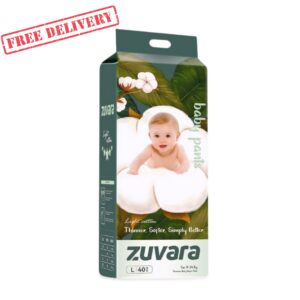 Zuvara Feather Diaper Pant- L -40 Pcs
