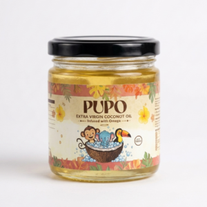 Pupo Extra Virgin Coconut Oil – Omega Infused – 500 ml